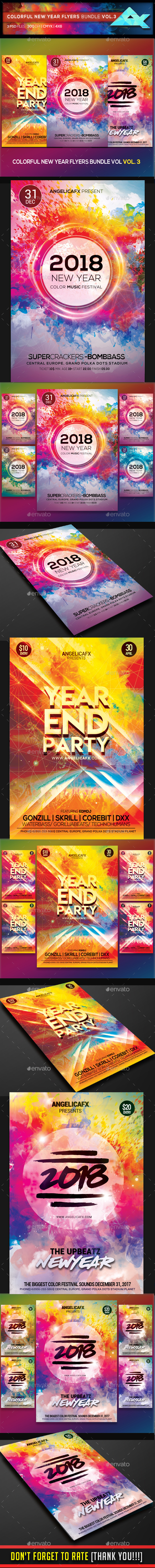 GraphicRiver Colorful New Year Flyers in Bundle Vol 3 21125632 GraphicRiver Colorful New Year Flyers in Bundle Vol 3 21125632