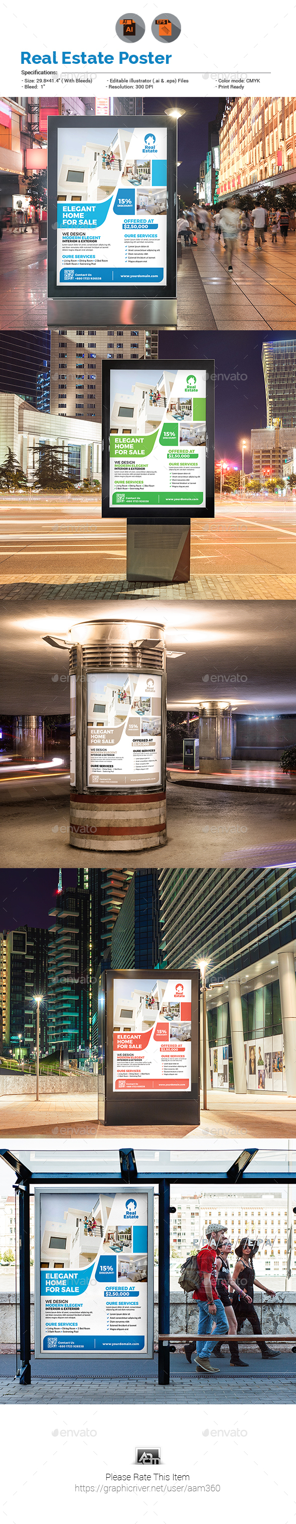 GraphicRiver Real Estate Poster Template 21125866 GraphicRiver Real Estate Poster Template 21125866