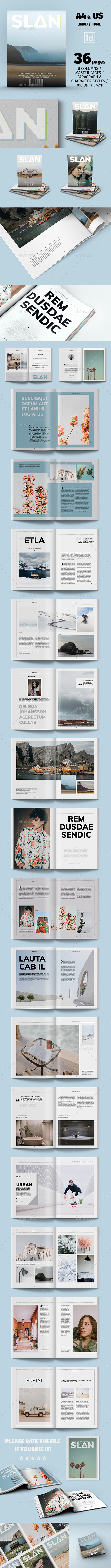 Slan Magazine Template - Magazines Print Templates