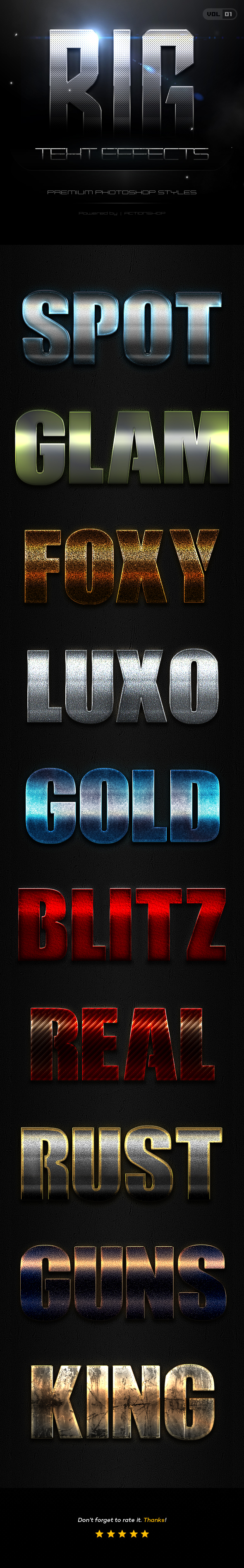 GraphicRiver 10 Bold Text Effects Vol.1 21126390 GraphicRiver 10 Bold Text Effects Vol.1 21126390