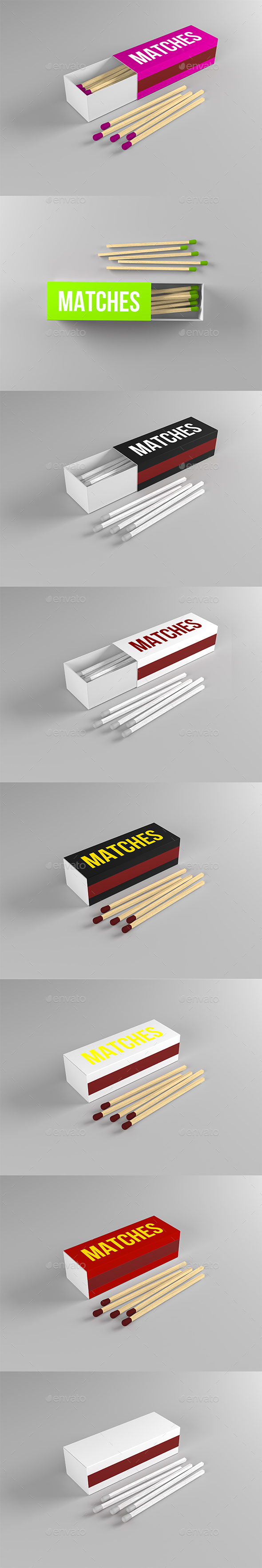 GraphicRiver Match Box Mock-up 21127090 GraphicRiver Match Box Mock-up 21127090