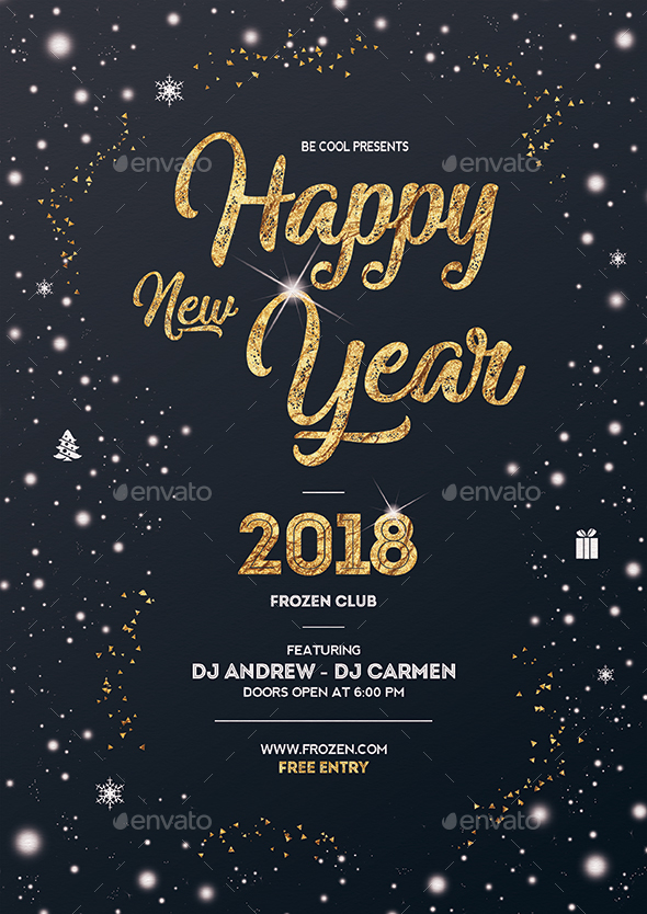 GraphicRiver New Year Flyer Poster 21127094