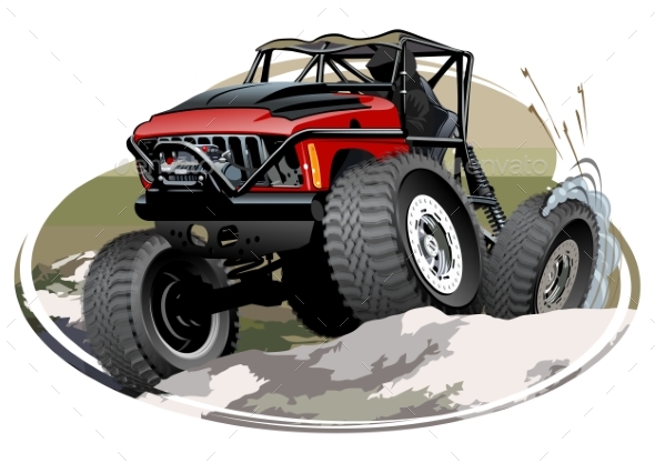 Cartoon Monster Truck