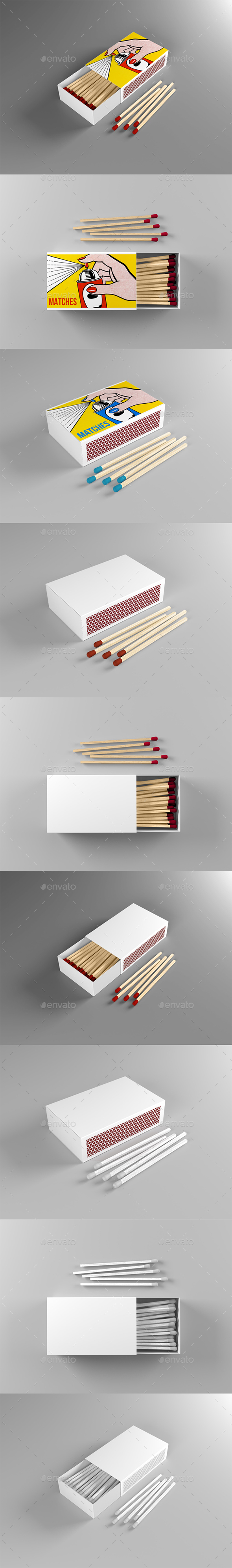 GraphicRiver Match Box Mock-up 21128257 GraphicRiver Match Box Mock-up 21128257