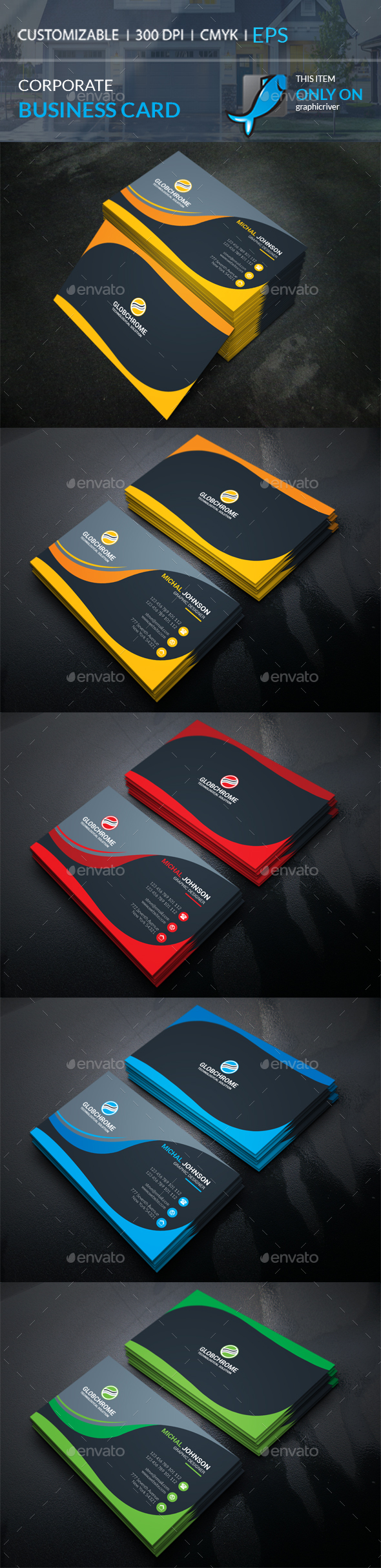 GraphicRiver Corporate Business Card 21128280 GraphicRiver Corporate Business Card 21128280