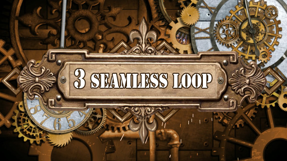 steampunk clock gears by anyoenz videohive
