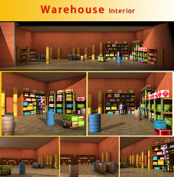 Warehouse Interior - 3Docean 21128673