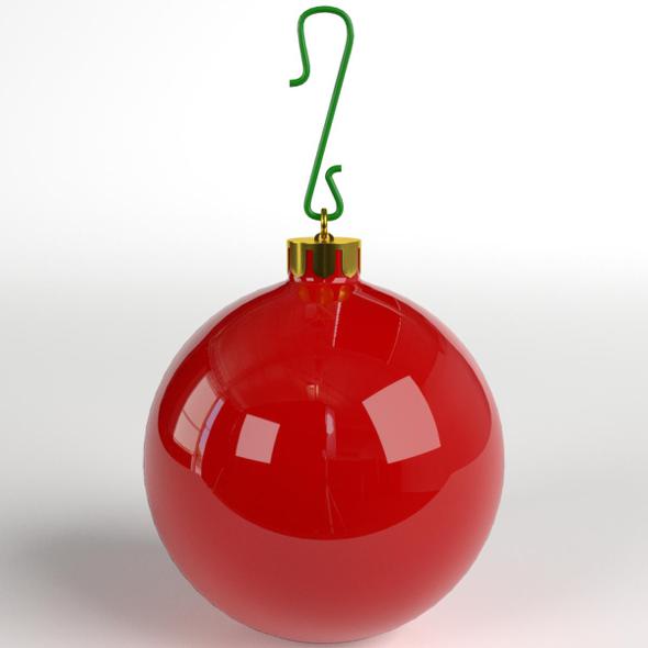 Christmas Ball glossy - 3DOcean Item for Sale