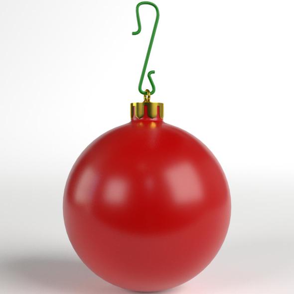 Christmas Ball matte - 3DOcean Item for Sale
