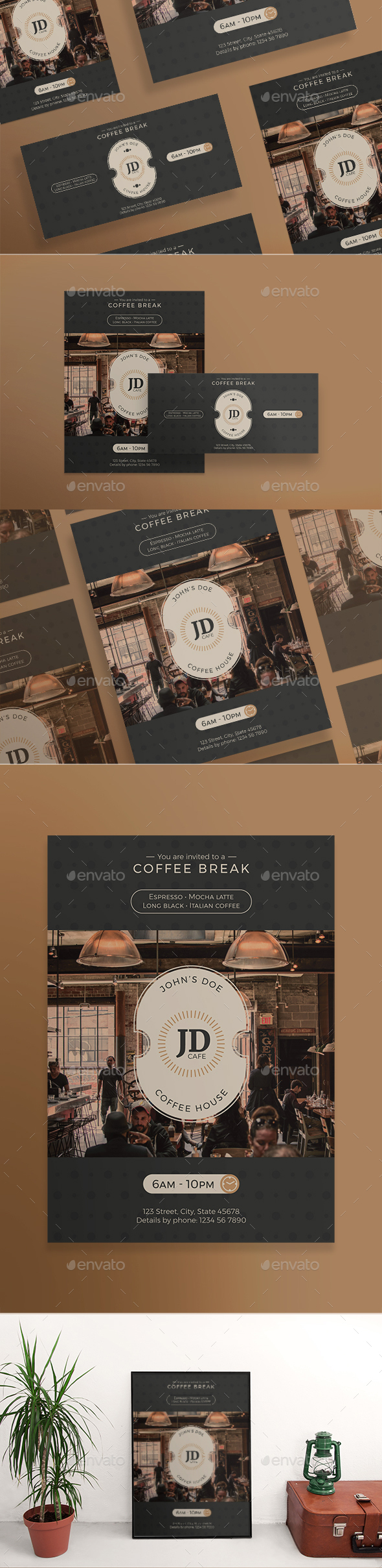Coffee Break Flyers - Restaurant Flyers