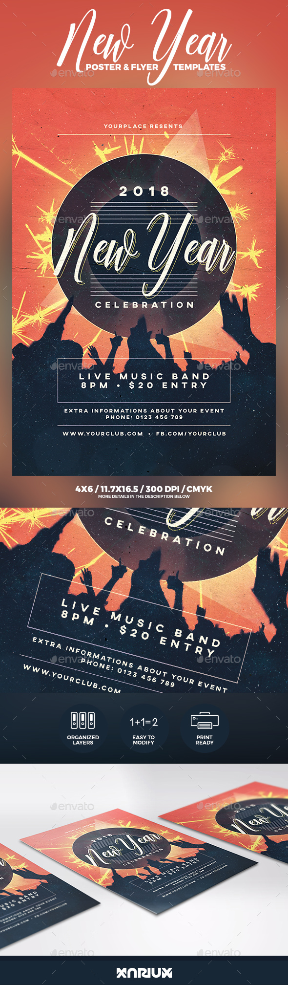 GraphicRiver New Year Party Flyer & Poster 21129705 GraphicRiver New Year Party Flyer & Poster 21129705