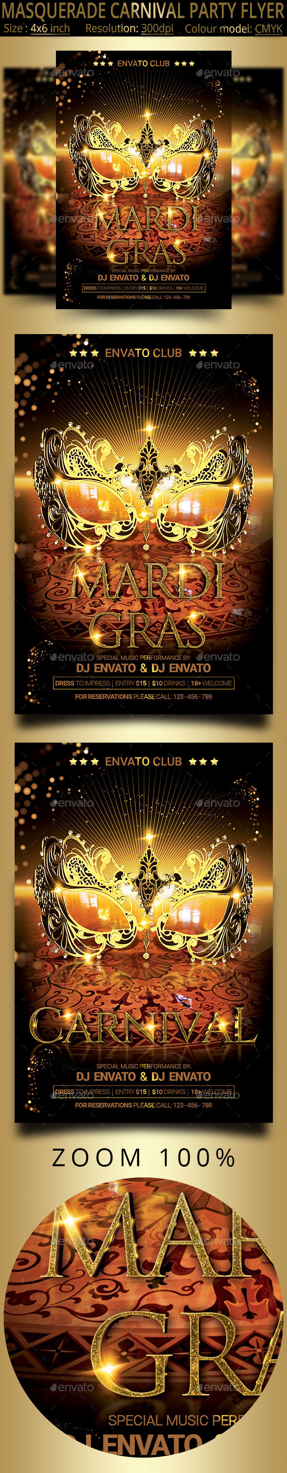 GraphicRiver Masquerade Carnival Mardi Gras Party Flyer 21129930 GraphicRiver Masquerade Carnival Mardi Gras Party Flyer 21129930