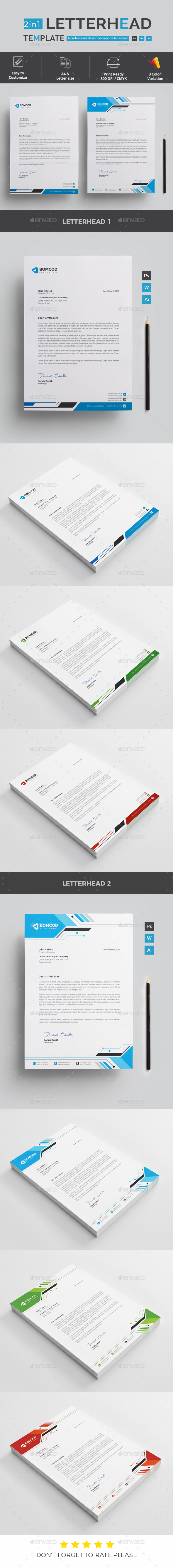 Letterhead - Stationery Print Templates