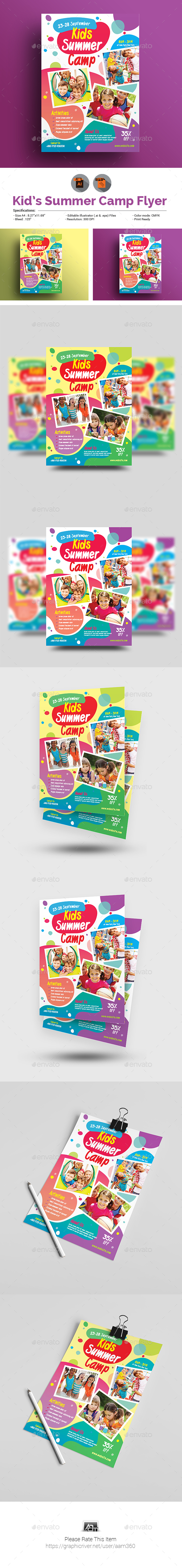 GraphicRiver Kids Activities Kids Camp Flyer 21130485 GraphicRiver Kids Activities Kids Camp Flyer 21130485