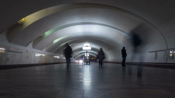 Subway Station in Moscow
