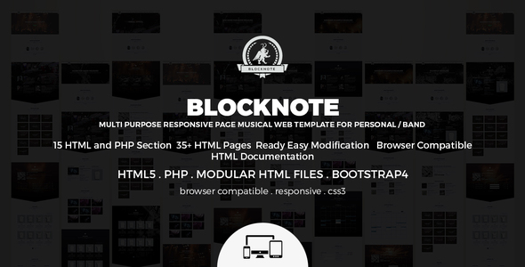 Blocknote - Responsive - ThemeForest 3257897