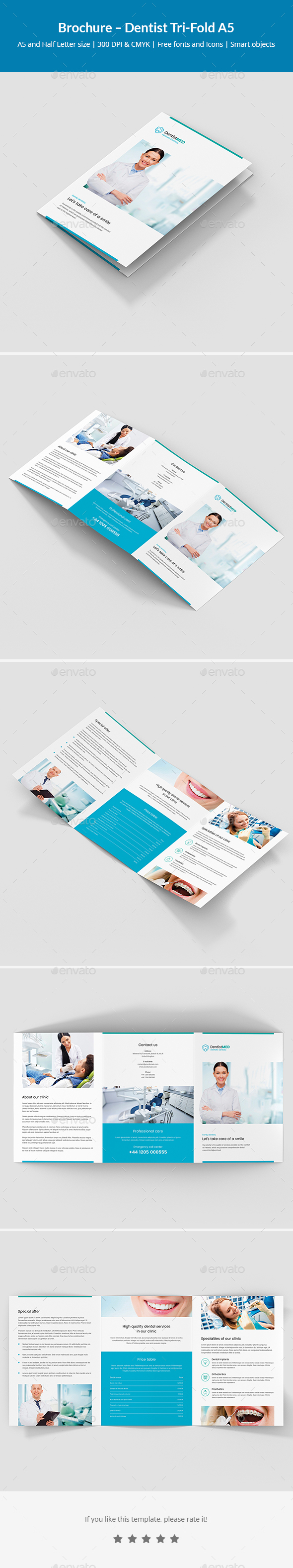 GraphicRiver Brochure Dentist Tri-Fold A5 21130947 GraphicRiver Brochure Dentist Tri-Fold A5 21130947