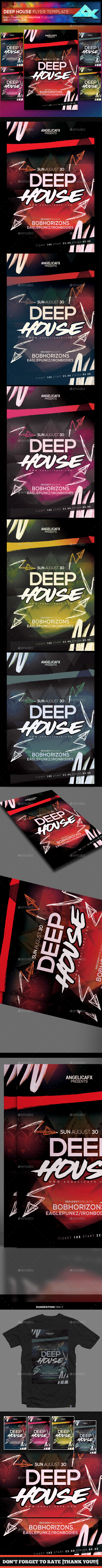 GraphicRiver Deep House Flyer Template 21111848 GraphicRiver Deep House Flyer Template 21111848