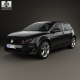 Volkswagen Golf GTI 5-door hatchback with HQ interior 2013 - 3DOcean Item for Sale