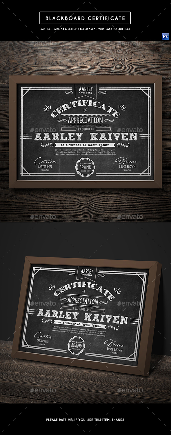 GraphicRiver Blackboard Certificates 21131353 GraphicRiver Blackboard Certificates 21131353