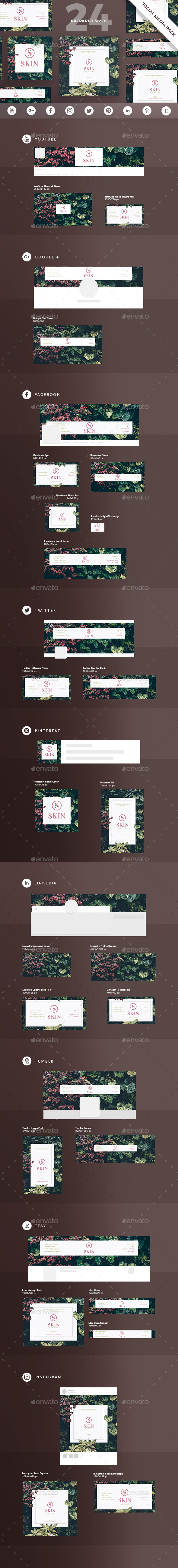 Skin Care Social Media Pack - Miscellaneous Social Media