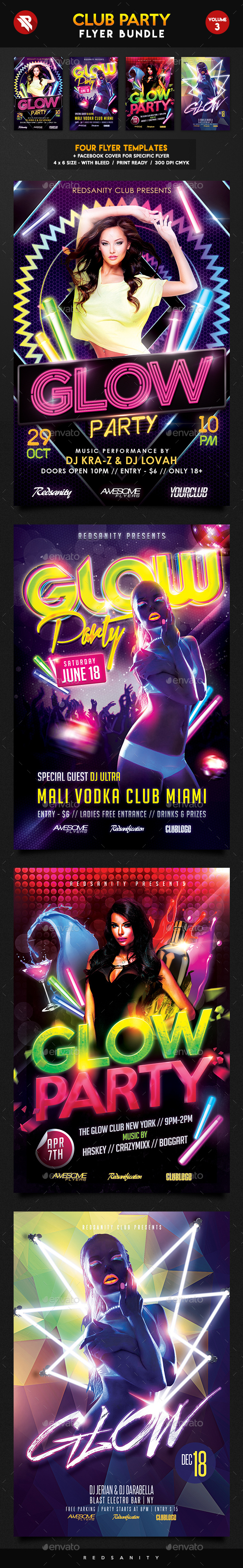 Club Flyer Bundle Vol.3 - Clubs & Parties Events