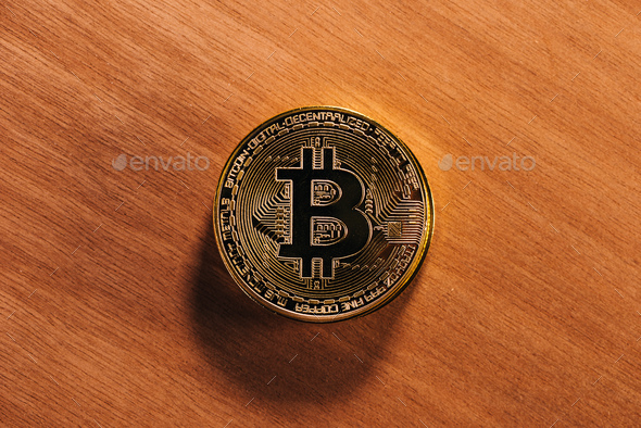 Bitcoin BTC cryptocurrency - Stock Photo - Images