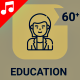 Knowledge Education Icon Set - line Animated Icons