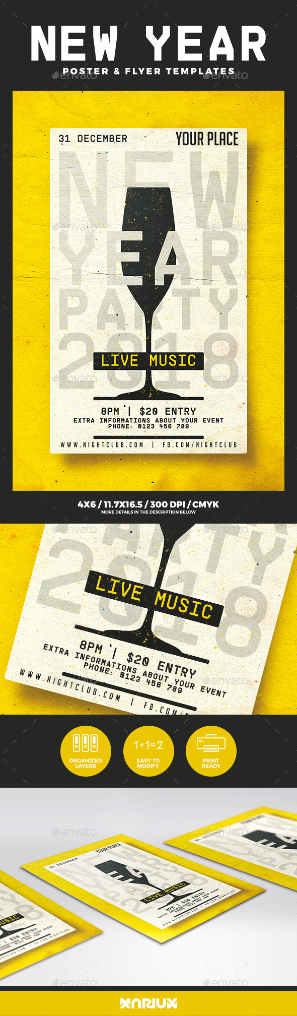 GraphicRiver New Year Party Flyer & Poster 21133399