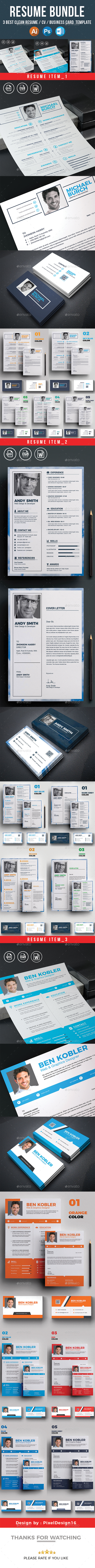 Resume Bundle 3 in 1 - Resumes Stationery