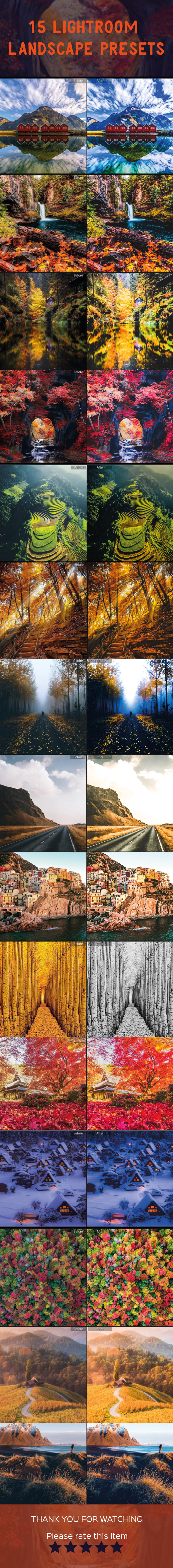 15 AR Landscape Lightroom Presets - Landscape Lightroom Presets