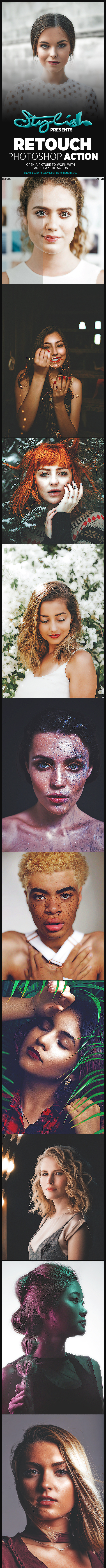 Retouch Photoshop Action - Photo Effects Actions