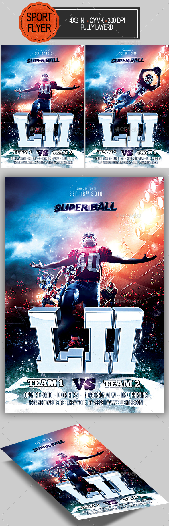 GraphicRiver Football Super Ball Flyer 21134304 GraphicRiver Football Super Ball Flyer 21134304
