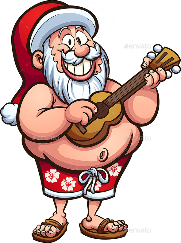 Tropical Santa - Christmas Seasons/Holidays