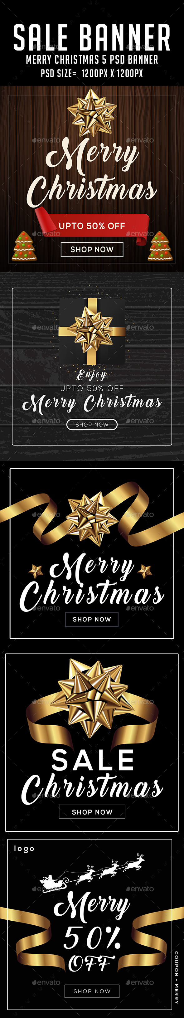 GraphicRiver Merry Christmas Banners 21135950