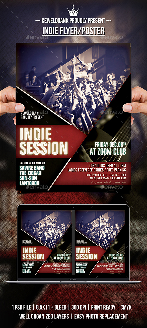 GraphicRiver Indie Flyer Poster 21136638 GraphicRiver Indie Flyer Poster 21136638
