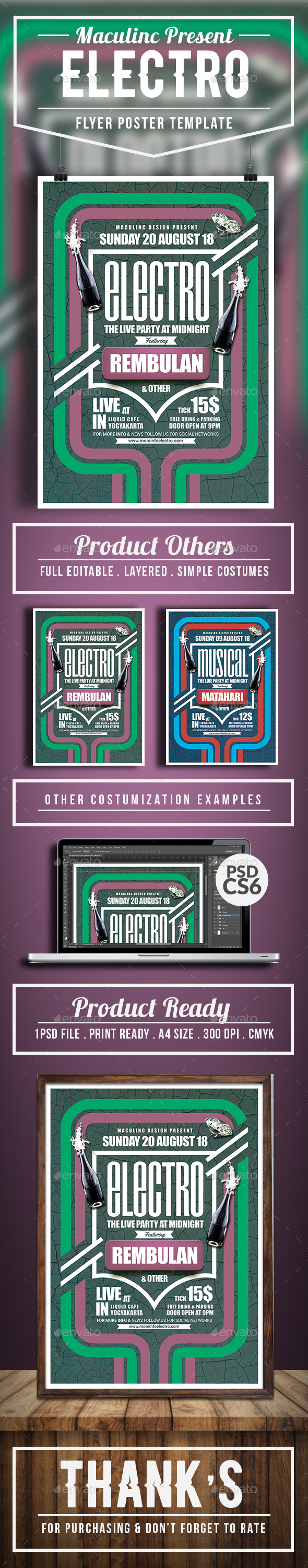 Electro Flyer/Poster Vol.9 - Concerts Events