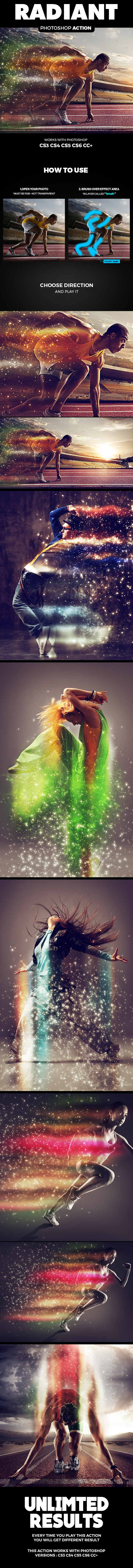 Radiant Photoshop Action - Photo Effects Actions