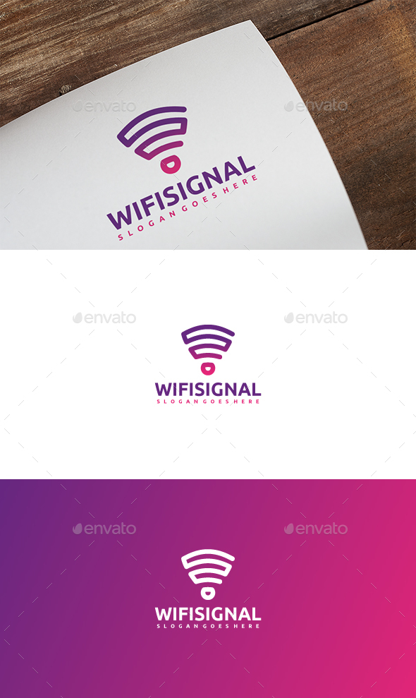 Wireless Signal Logo - Abstract Logo Templates