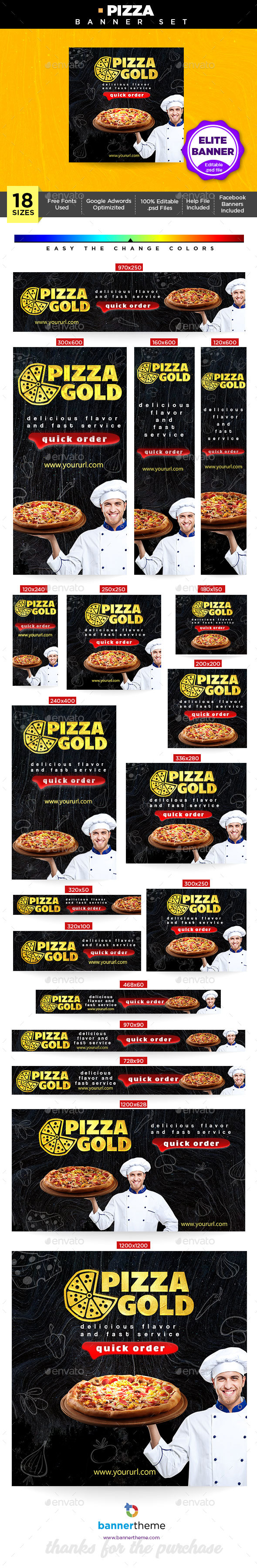 GraphicRiver Pizza Banner 21137106