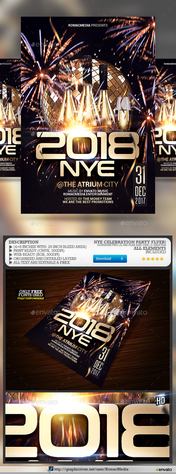 New Years Eve Party Flyer - Clubs & Parties Events