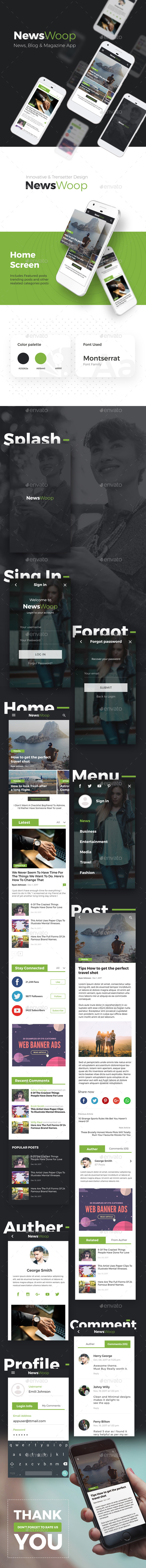 GraphicRiver News Magazines Blogs Android & iOS App UI NewsWoop 21137683 GraphicRiver News Magazines Blogs Android & iOS App UI NewsWoop 21137683