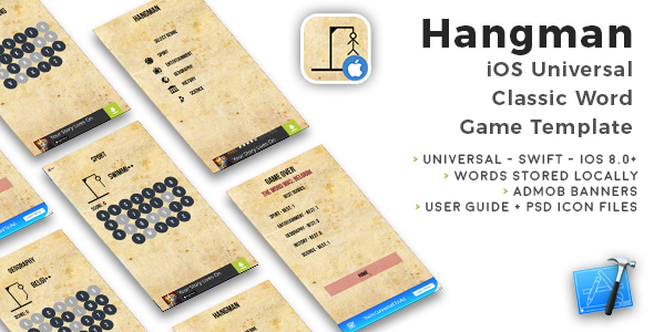 Hangman iOS - CodeCanyon 13563834