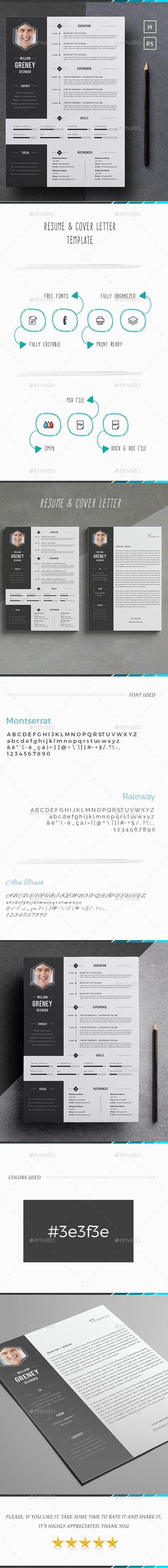Cv Template - William Greney - - Resumes Stationery