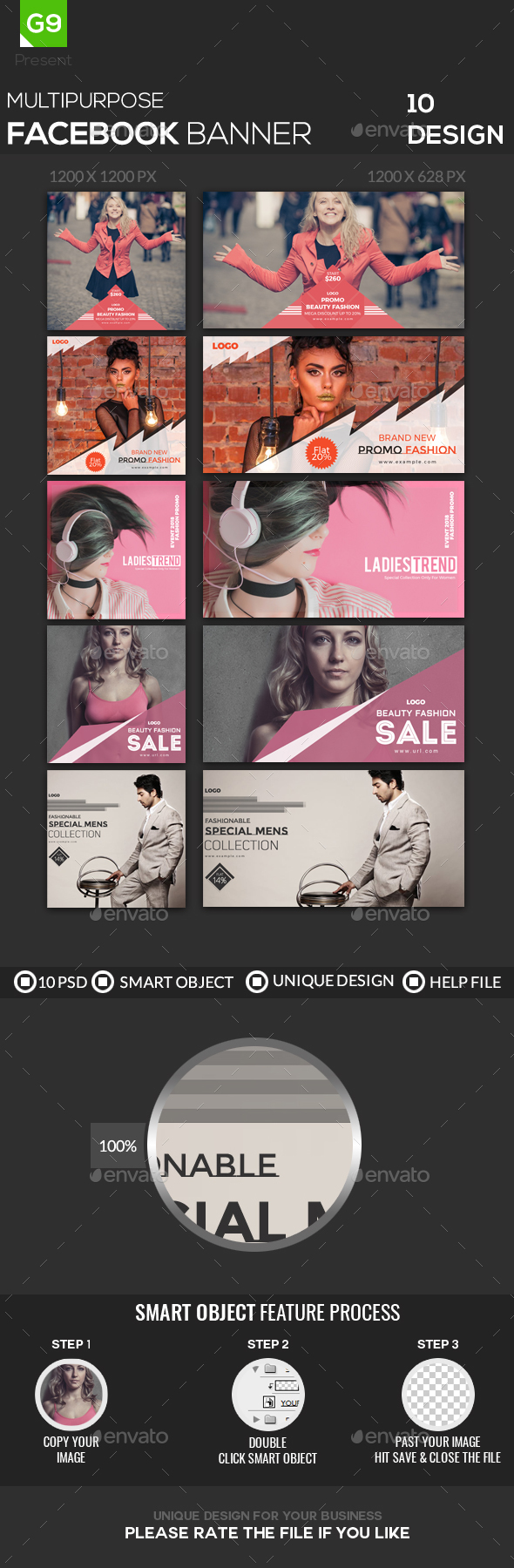 Fashion Facebook Banner - Social Media Web Elements