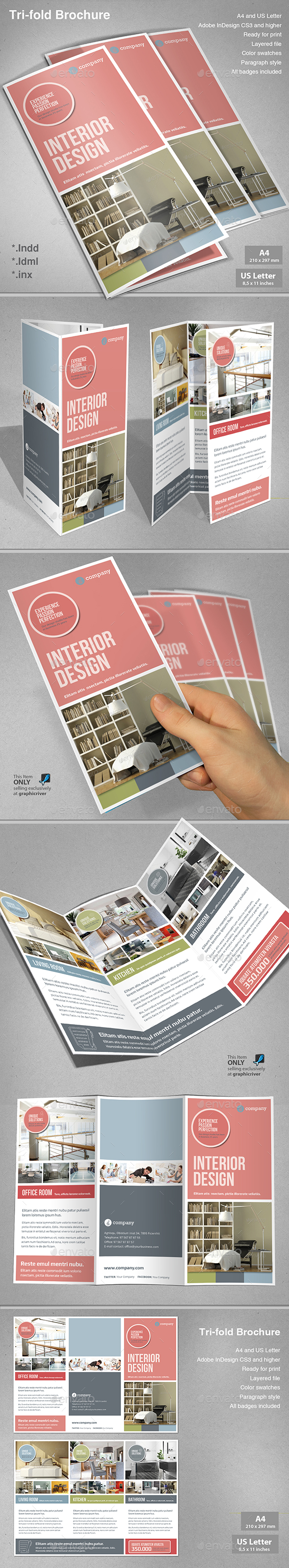 Tri-fold Interior Design - Informational Brochures