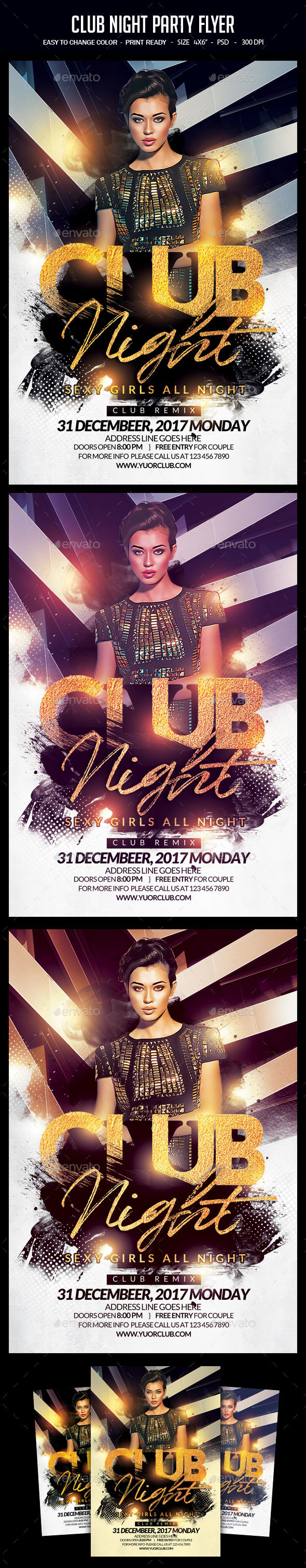 Club Night Party Flyer - Clubs & Parties Events