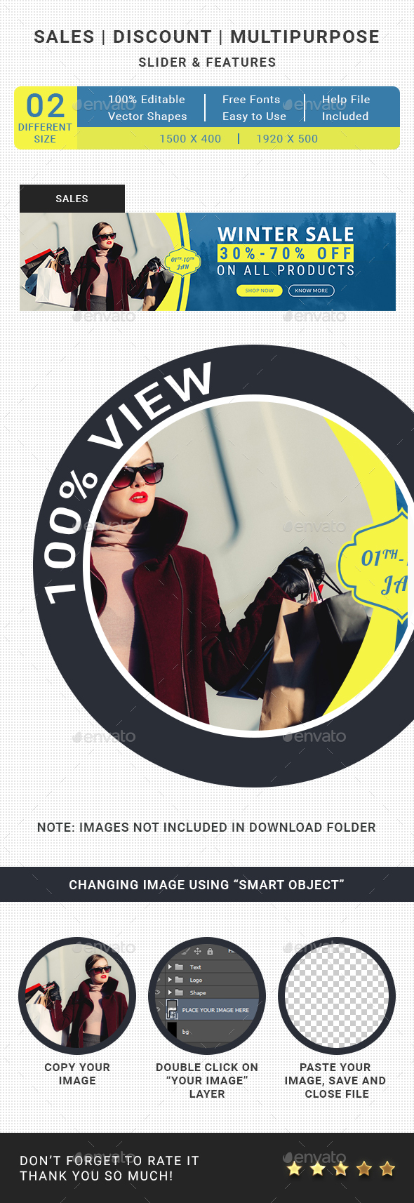 Winter Sales Slider - Sliders & Features Web Elements