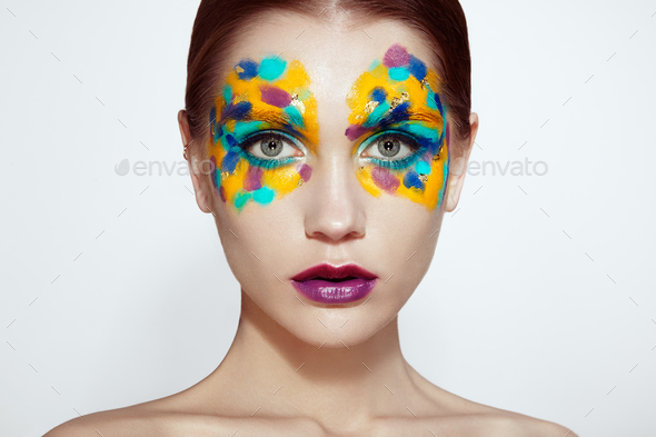 Beautiful woman face - Stock Photo - Images