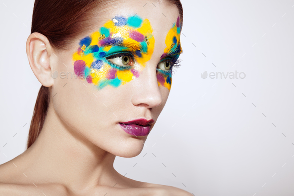 Beautiful woman face - Stock Photo - Images